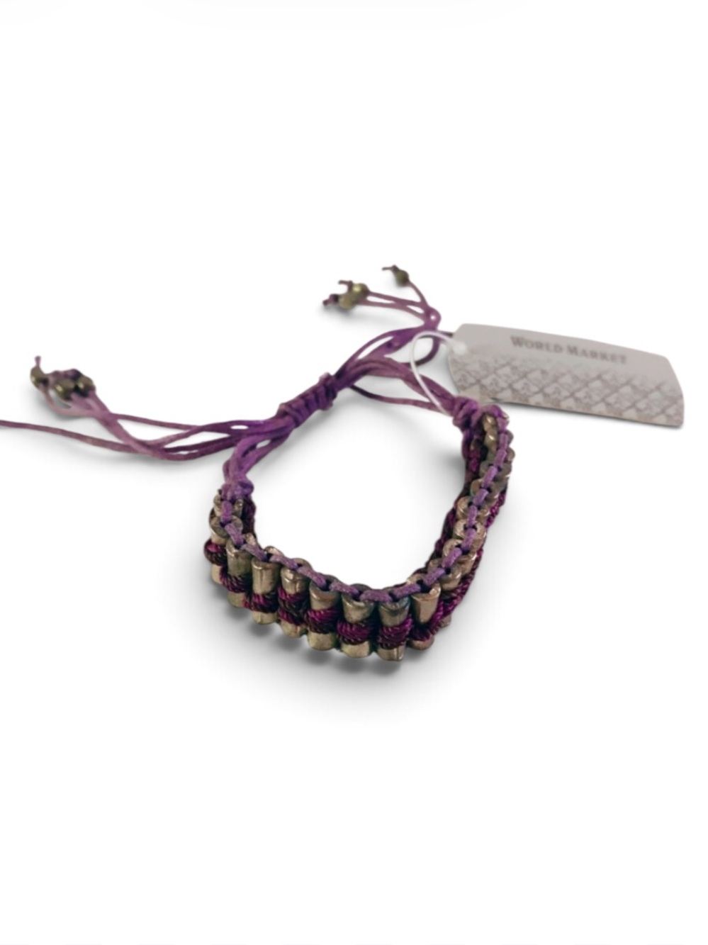 World Market Woven Beaded Bracelet